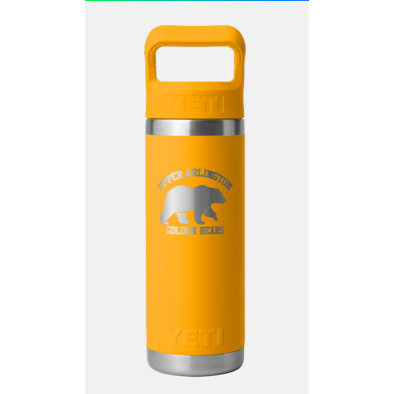 Yeti Rambler 18oz Waterbottle with Straw  Primowear