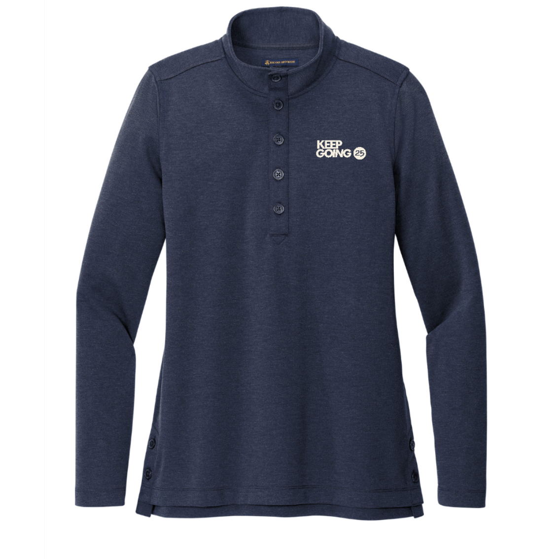 KG25 Women's Embroidered Brooks Brothers 1/2 Button