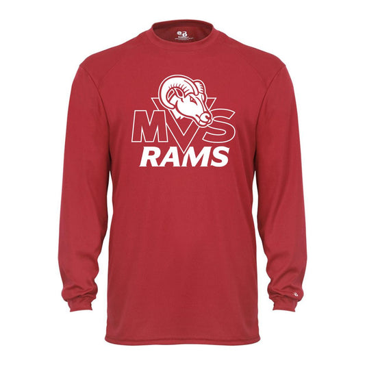 MVS Rams Youth Performance Long Sleeve Tee