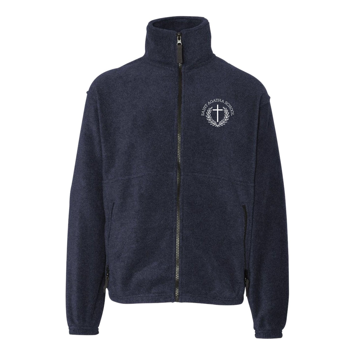St. Agatha Youth Embroidered Full Zip Fleece