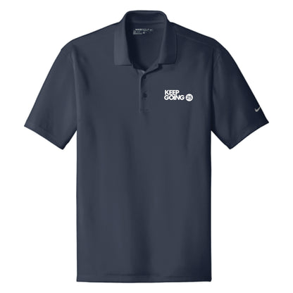 Keep Going 25 Embroidered Men's Polo