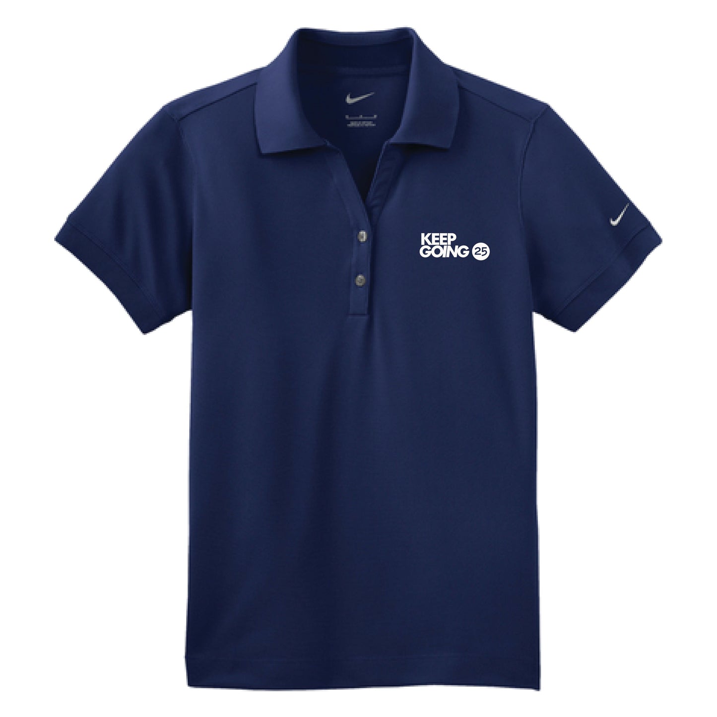 Keep Going 25 Embroidered Women's Nike Polo