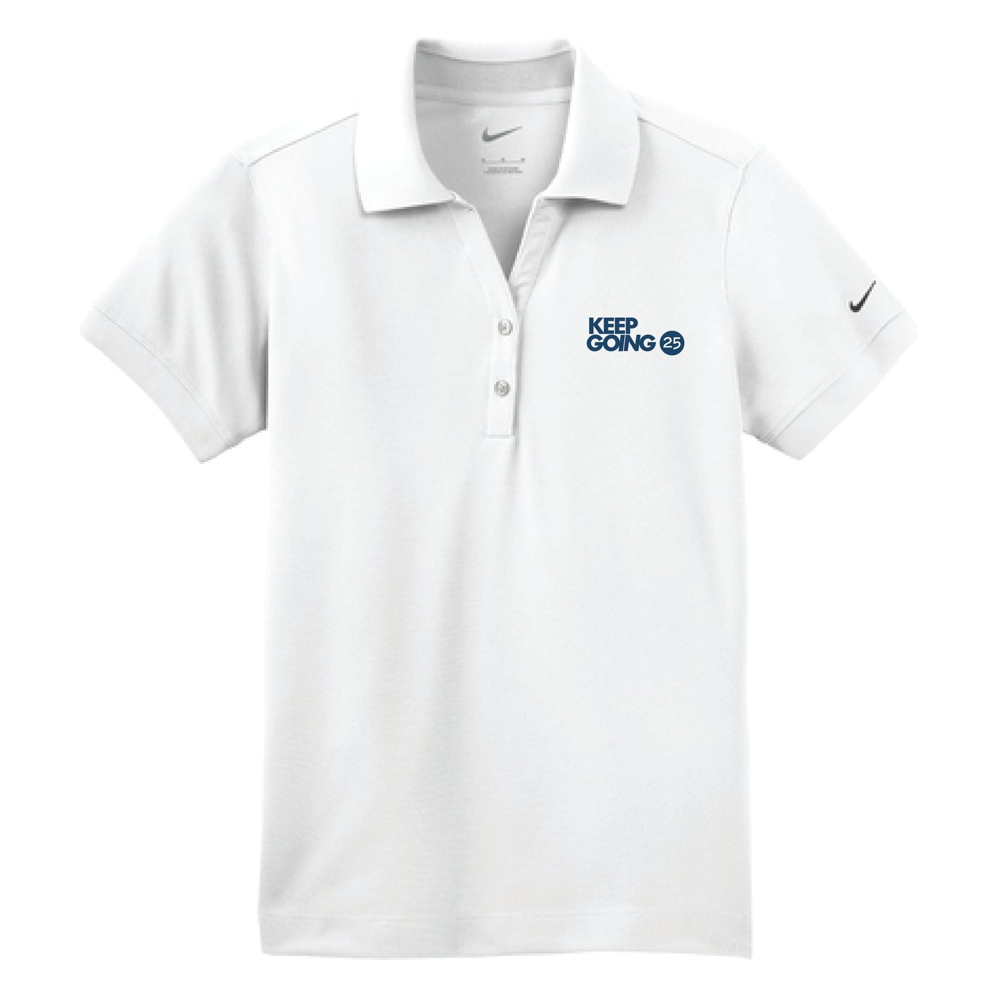 Keep Going 25 Embroidered Women's Nike Polo
