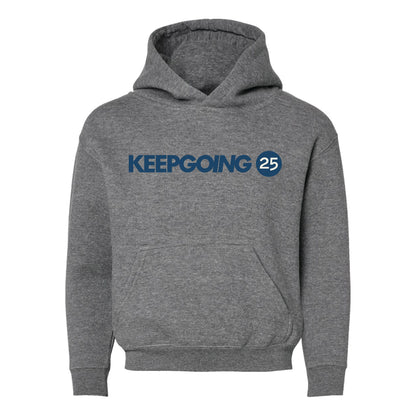 Keep Going 25 Youth Vintage Hoodie