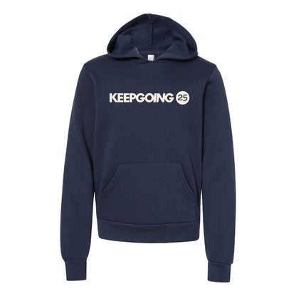 Keep Going 25 Youth Vintage Hoodie