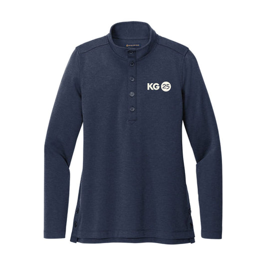 KG25 Women's Embroidered Brooks Brothers 1/2 Button