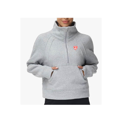 CPH Embroidered Women's Half Zip Crop