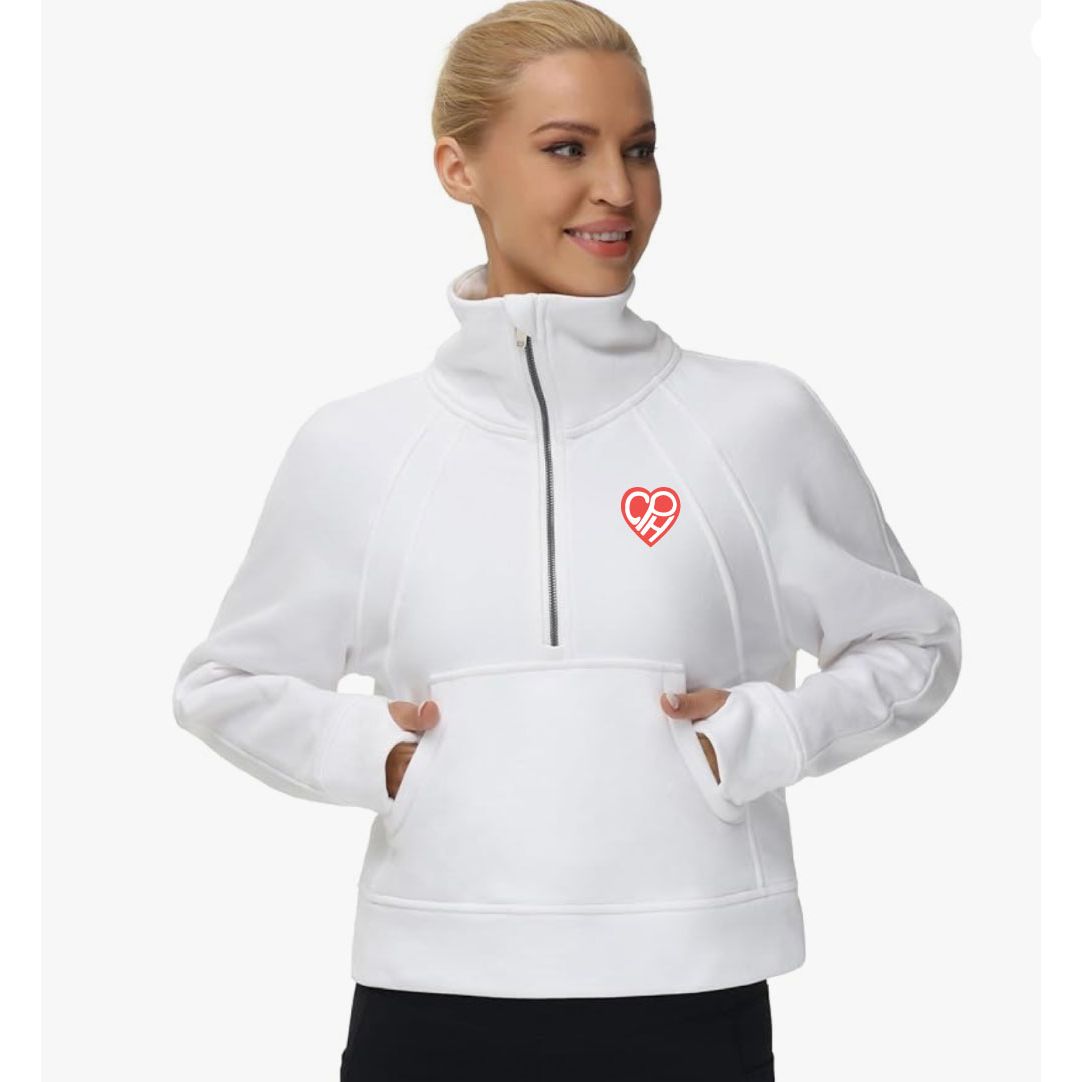 CPH Embroidered Women's Half Zip Crop