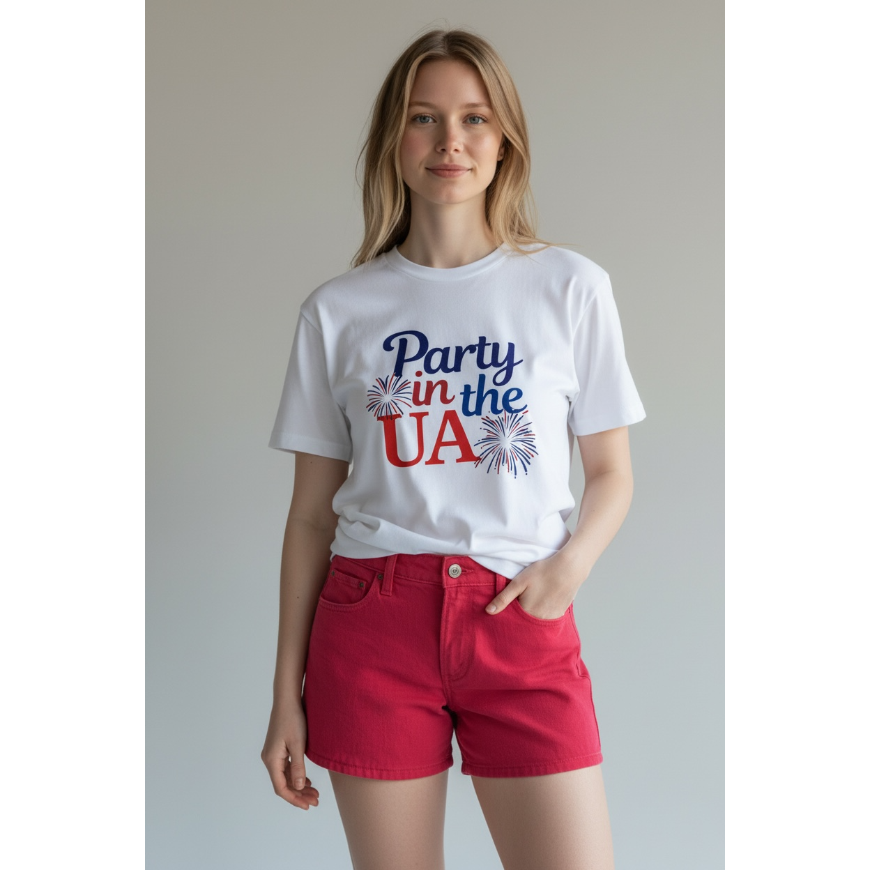 Party in the UA Women's Heavyweight Boxy Tee