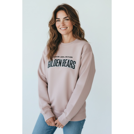 Women's Upper Arlington Golden Bears Applique Crewneck Fleece