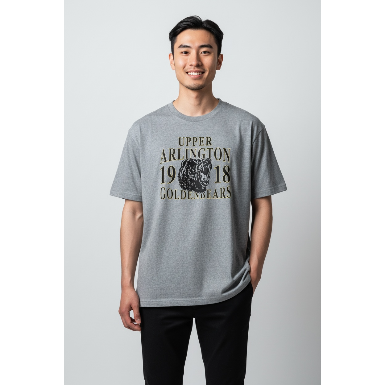 Roaring Bear 1918 Adult Heavy Weight Tee