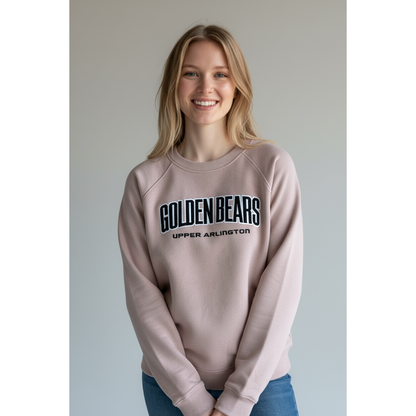 Women's Upper Arlington Golden Bears Applique Crewneck Fleece