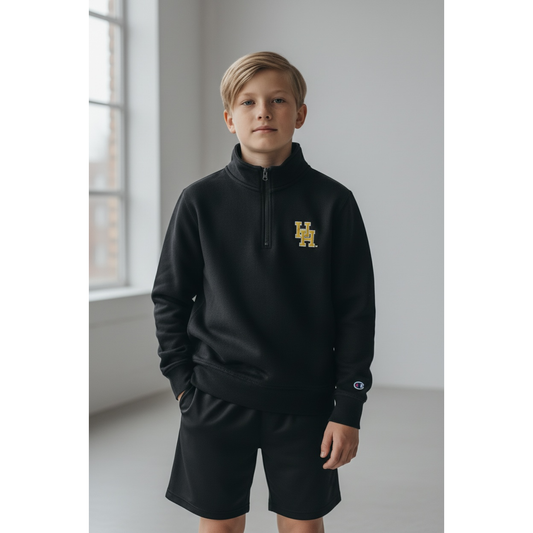 UA Youth Essential Embroidered Quarter Zip