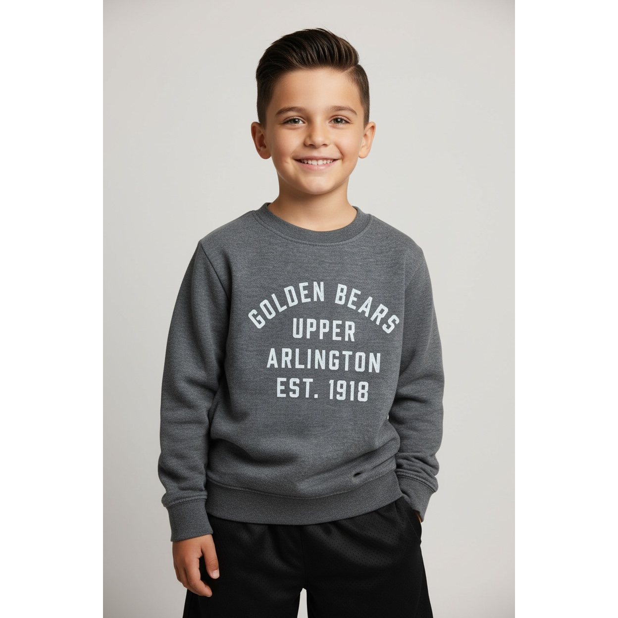 Upper Arlington Golden Bears Est. 1918 Youth Crewneck Fleece