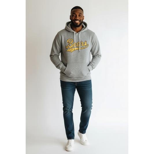 Script Bears Adult Hoodie