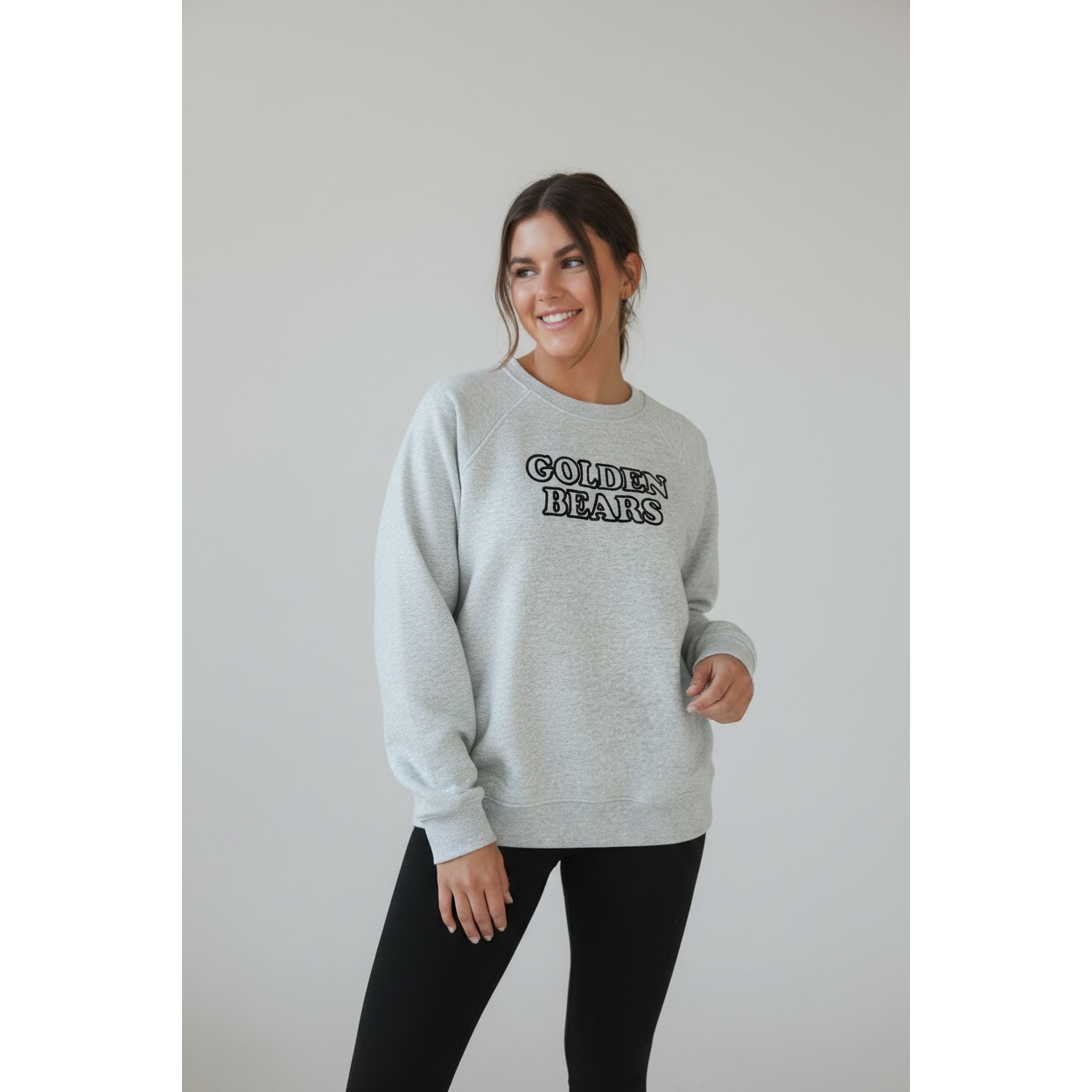 Golden Bear Puff Embroidery Women's Crewneck