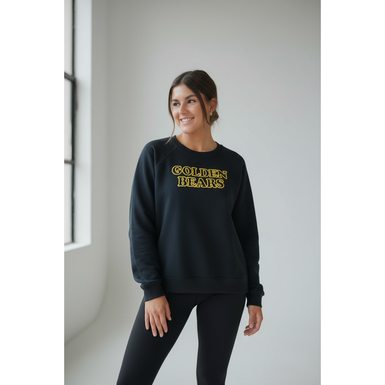 Golden Bear Puff Embroidery Women's Crewneck