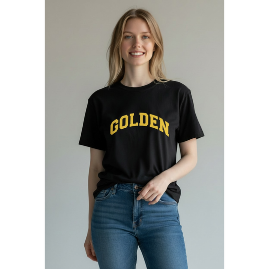 Golden Women's Heavy Weight Boxy Tee