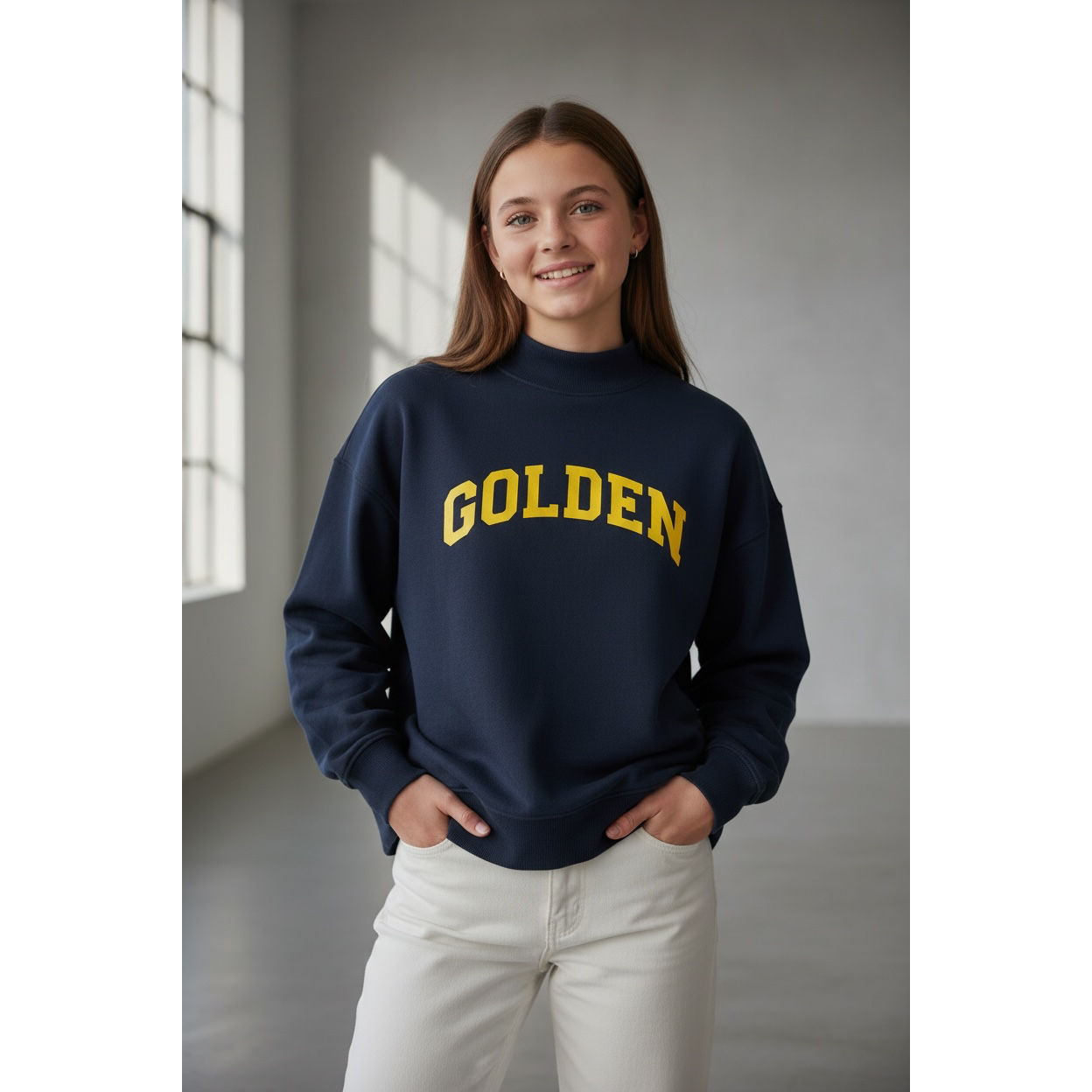 Golden Youth Mockneck Sweatshirt