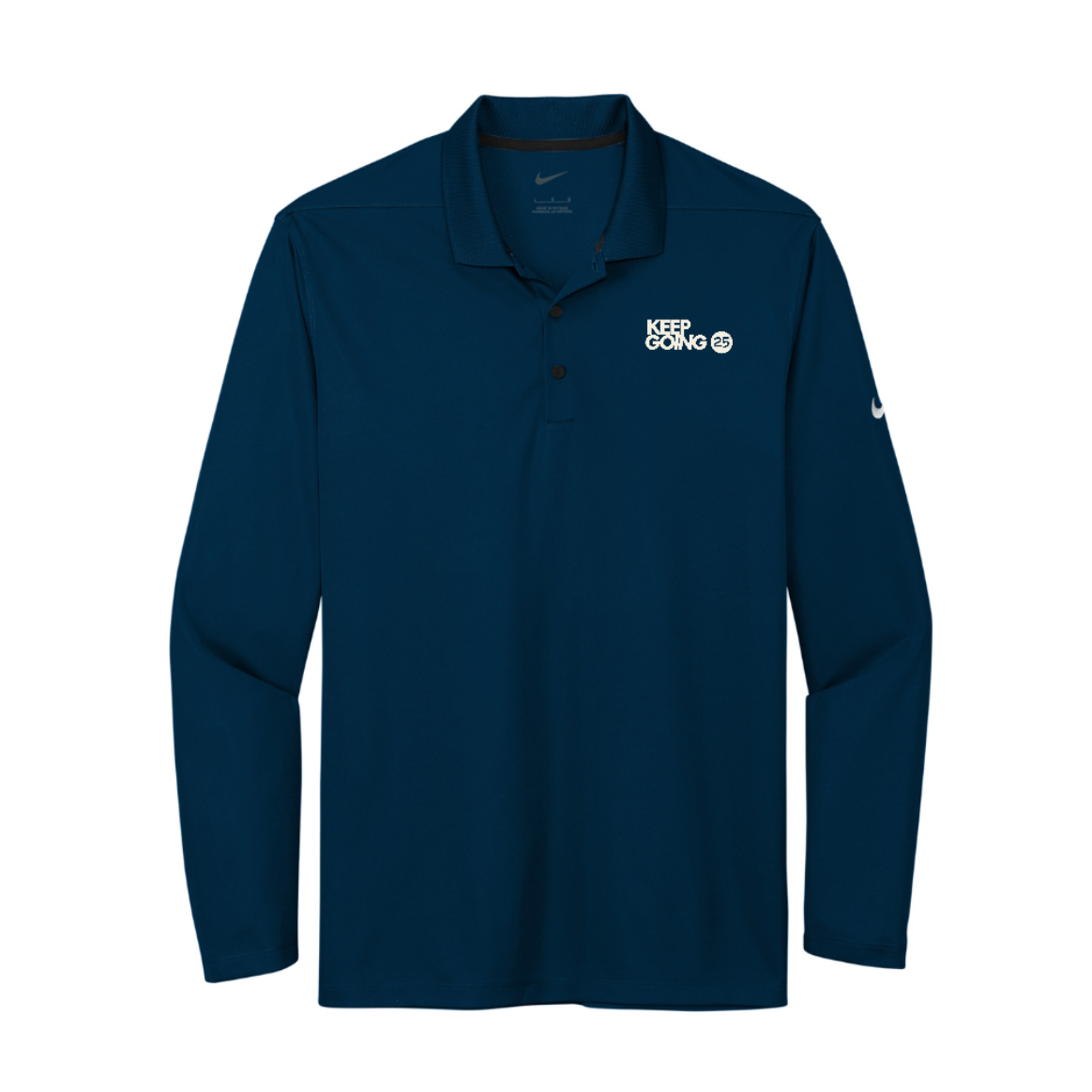 Keep Going 25 Men's Long Sleeve Nike Polo