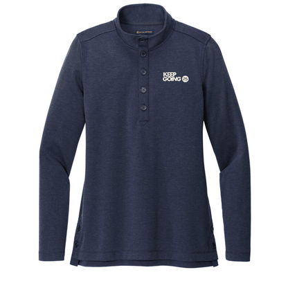 KG25 Women's Embroidered Brooks Brothers 1/2 Button