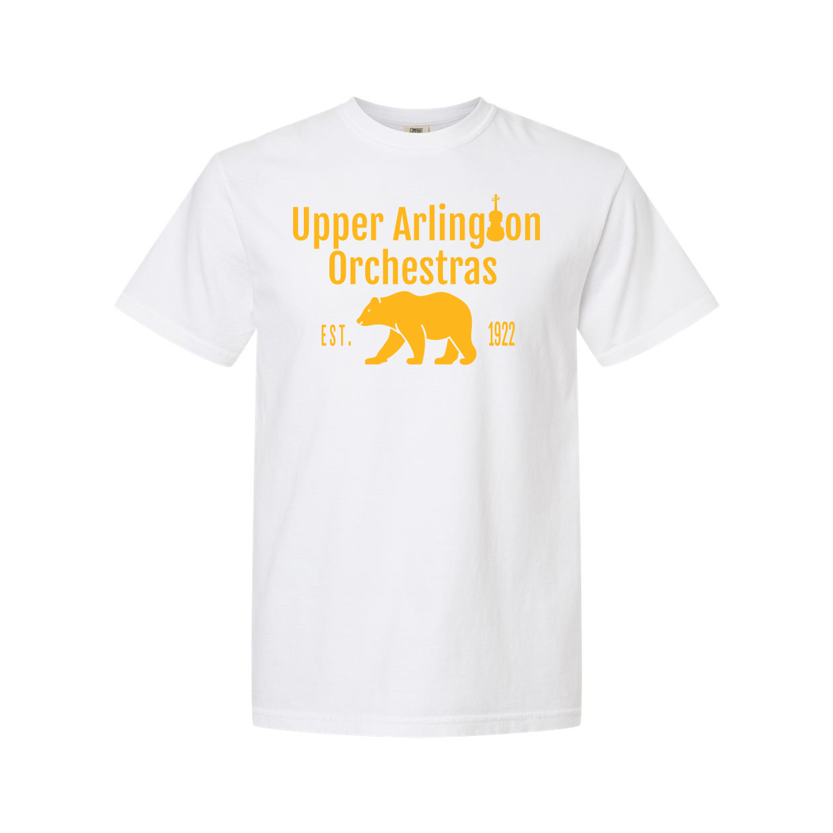 Comfort Colors: Upper Arlington Orchestras Gold Bear Tee