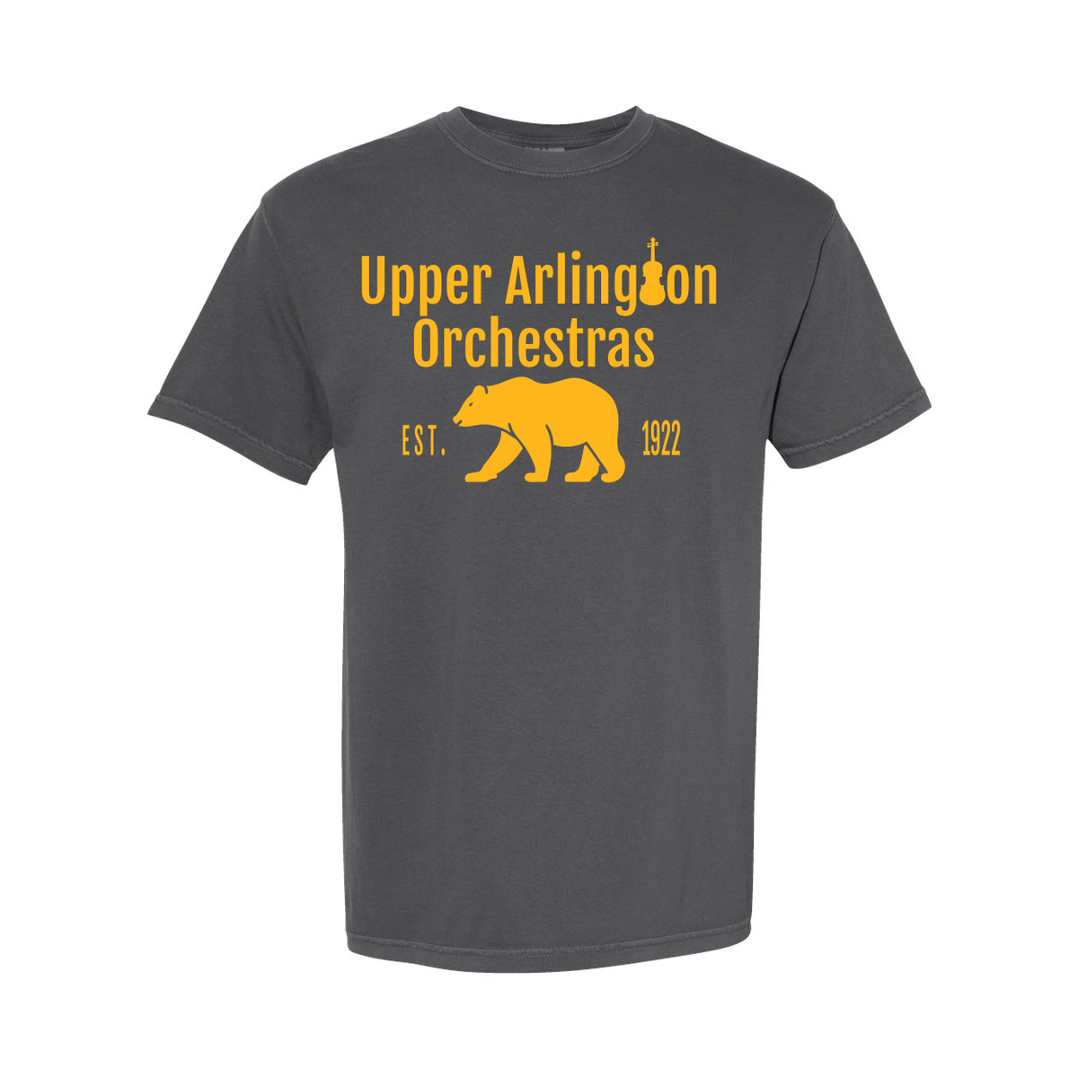 Comfort Colors: Upper Arlington Orchestras Gold Bear Tee