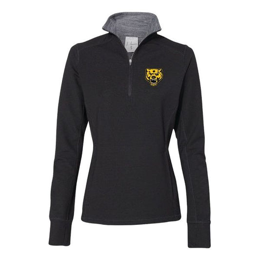 Women's Embroidered Bear Quarter Zip