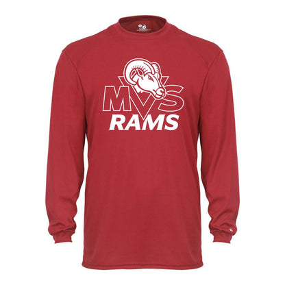 MVS Rams Youth Performance Long Sleeve Tee